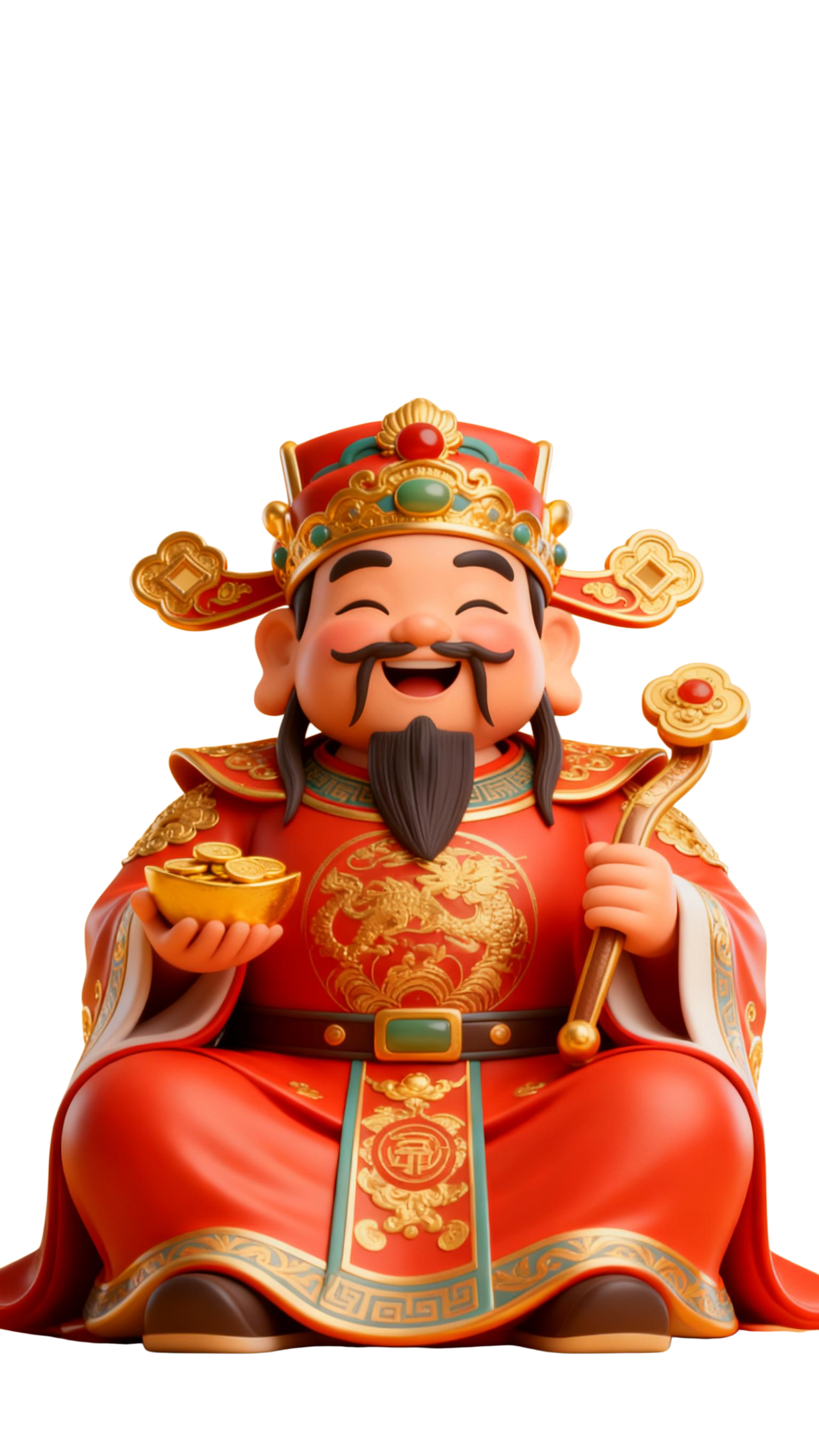 财神爷3d元素 (2)