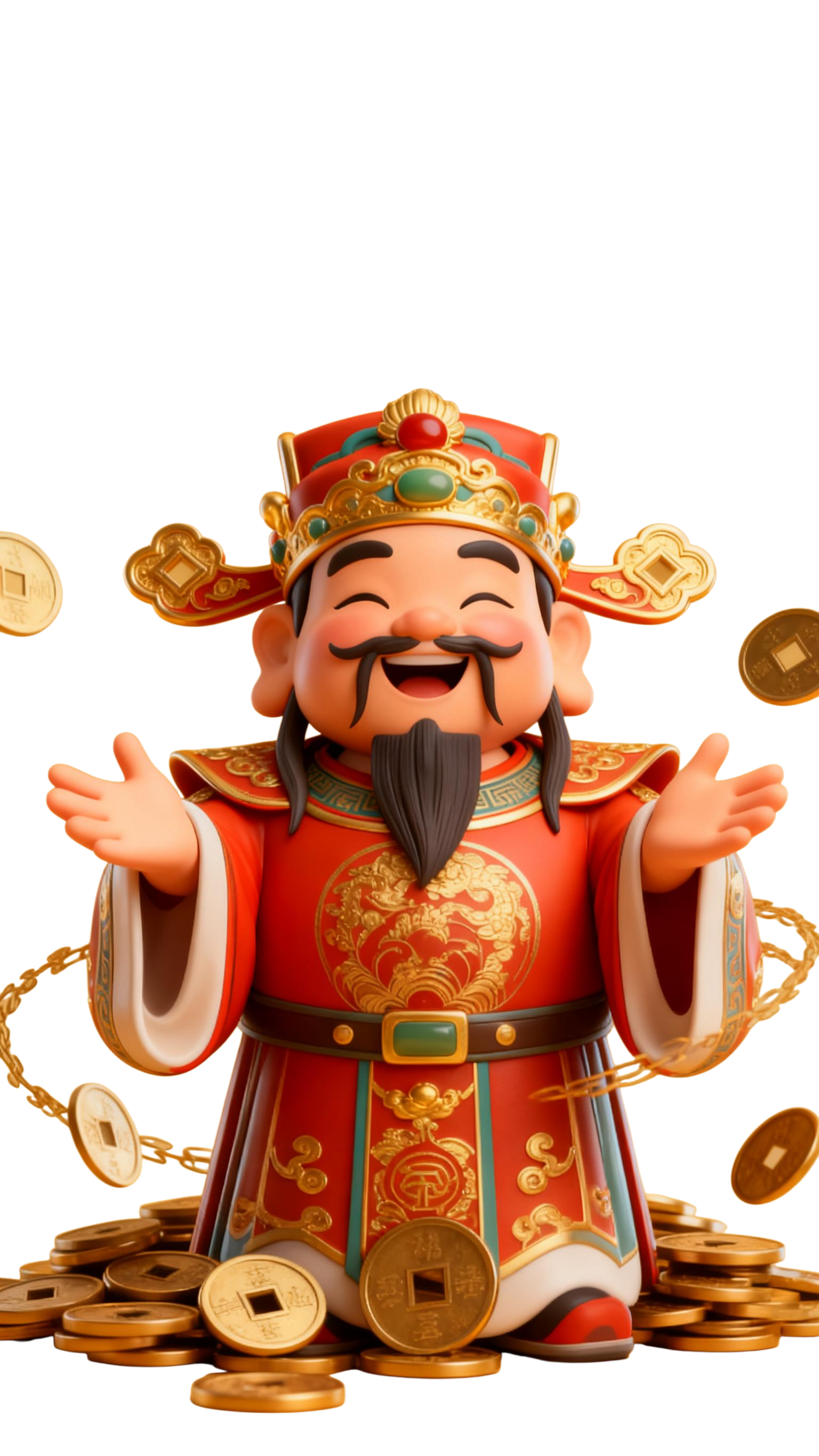 财神爷3d元素 (3)
